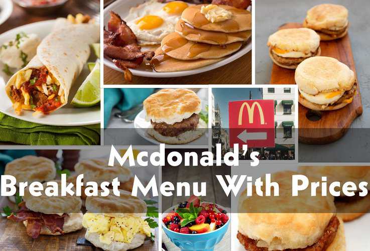 McDonald’s Breakfast Menu USA