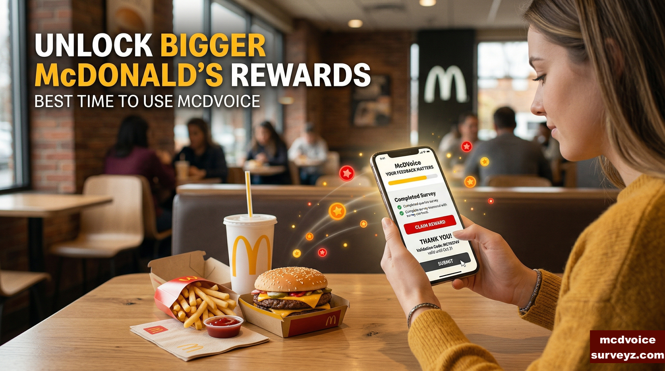 Best Time To Use McDVoice To Get Bigger McDonald’s Rewards
