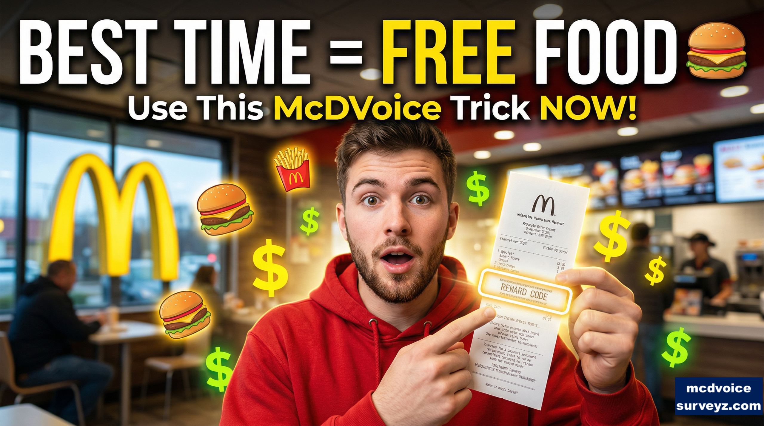 Best Time To Use McDVoice To Get Bigger McDonald’s Rewards
