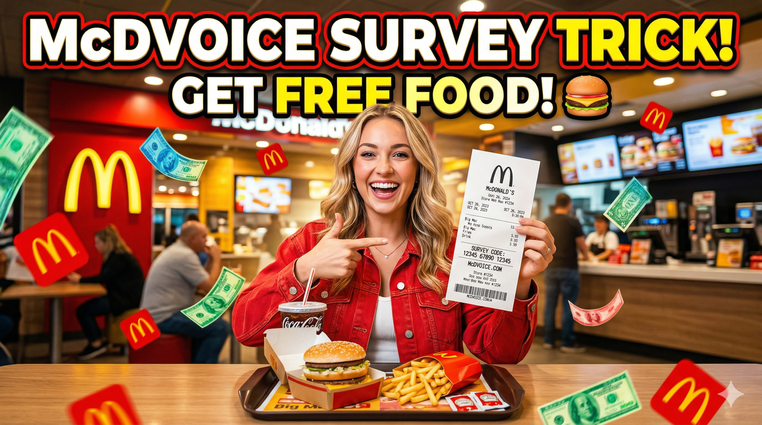 McDVoice Survey Trick: Secret Way To Turn One Receipt Into Multiple Free Rewards