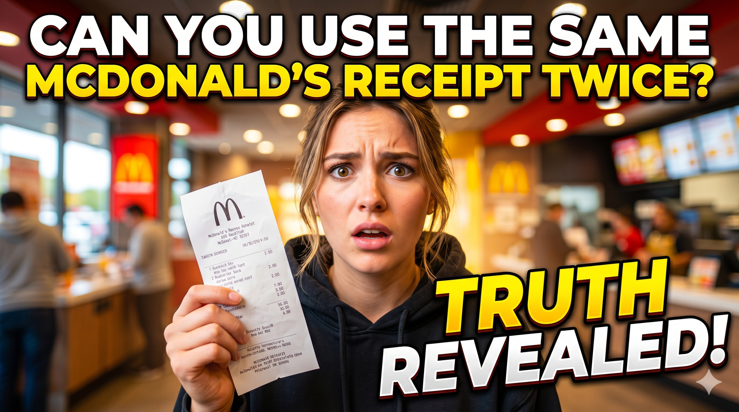 Can You Use The Same Receipt Twice On McDVoice