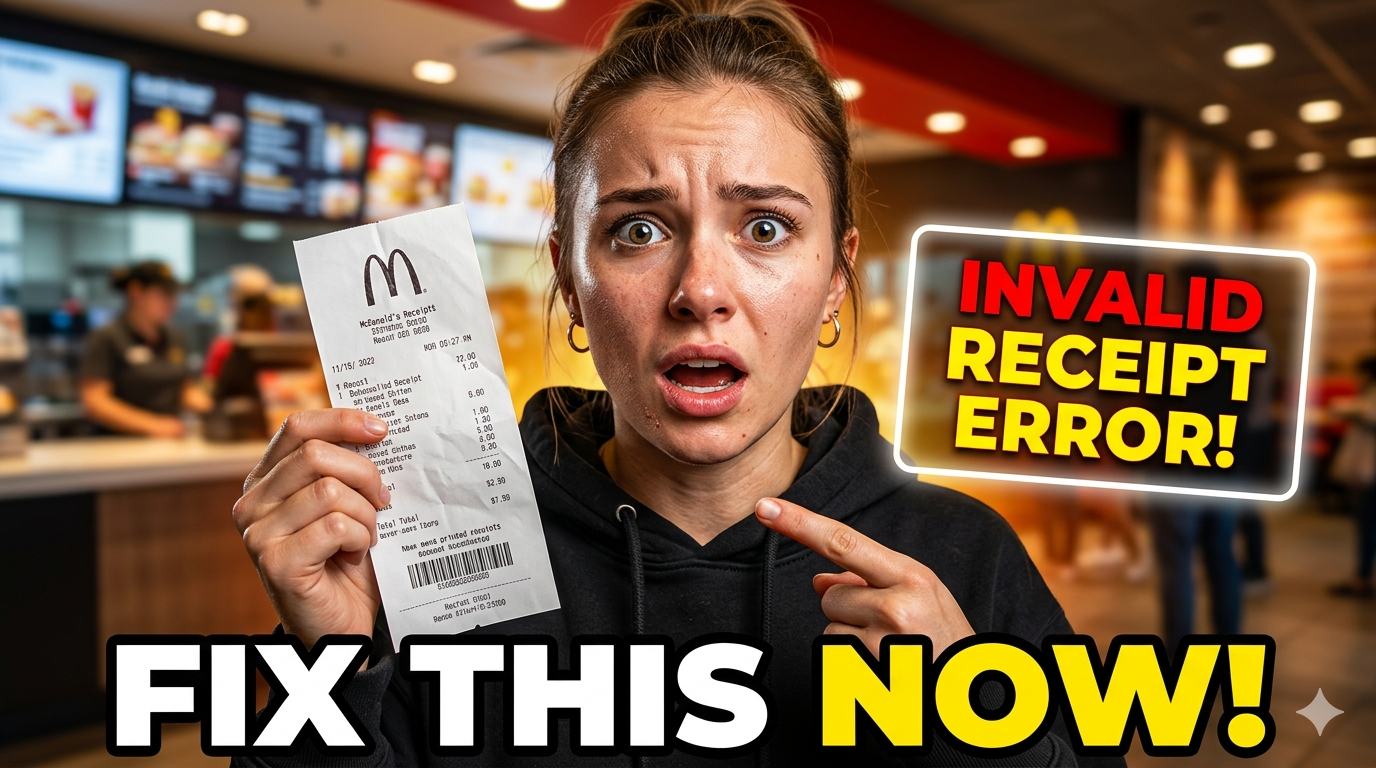 How To Fix McDVoice Invalid Receipt Error Stepby Step Guide