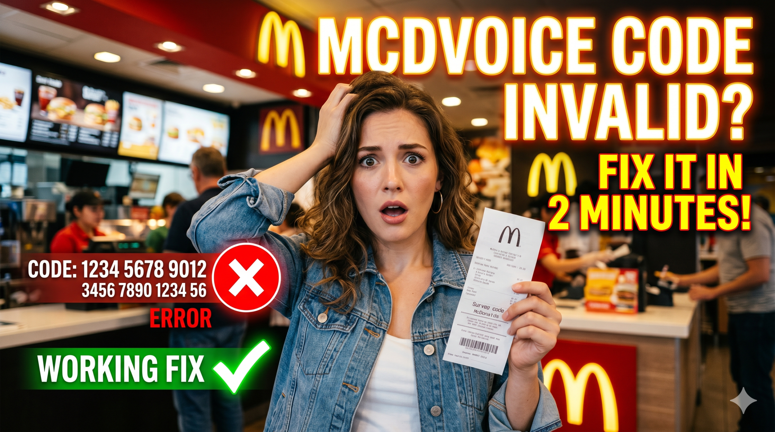 McDVoice Code Invalid Even When Correct