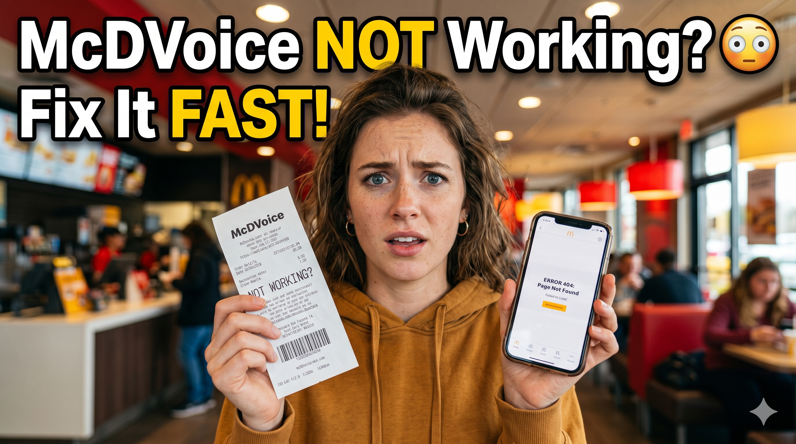 McDVoice Not Accepting Receipt Code?