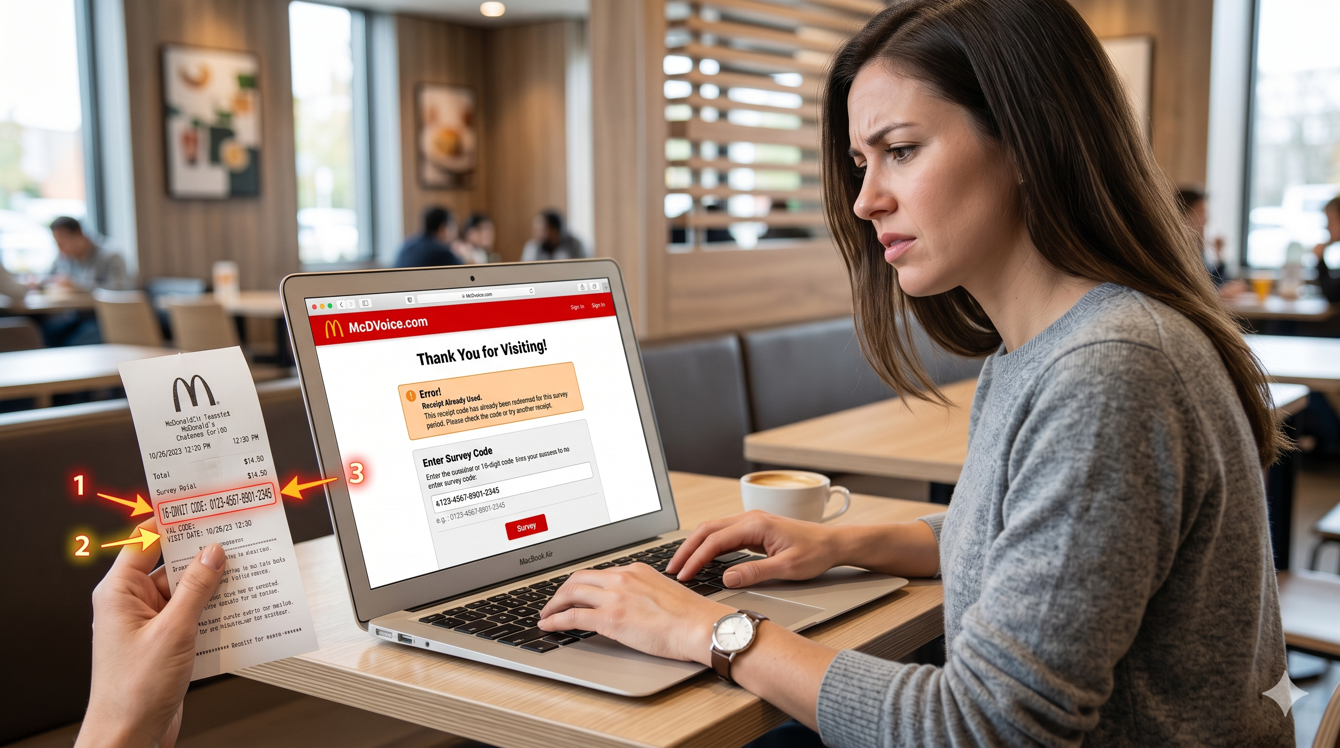 McDVoice store number not found