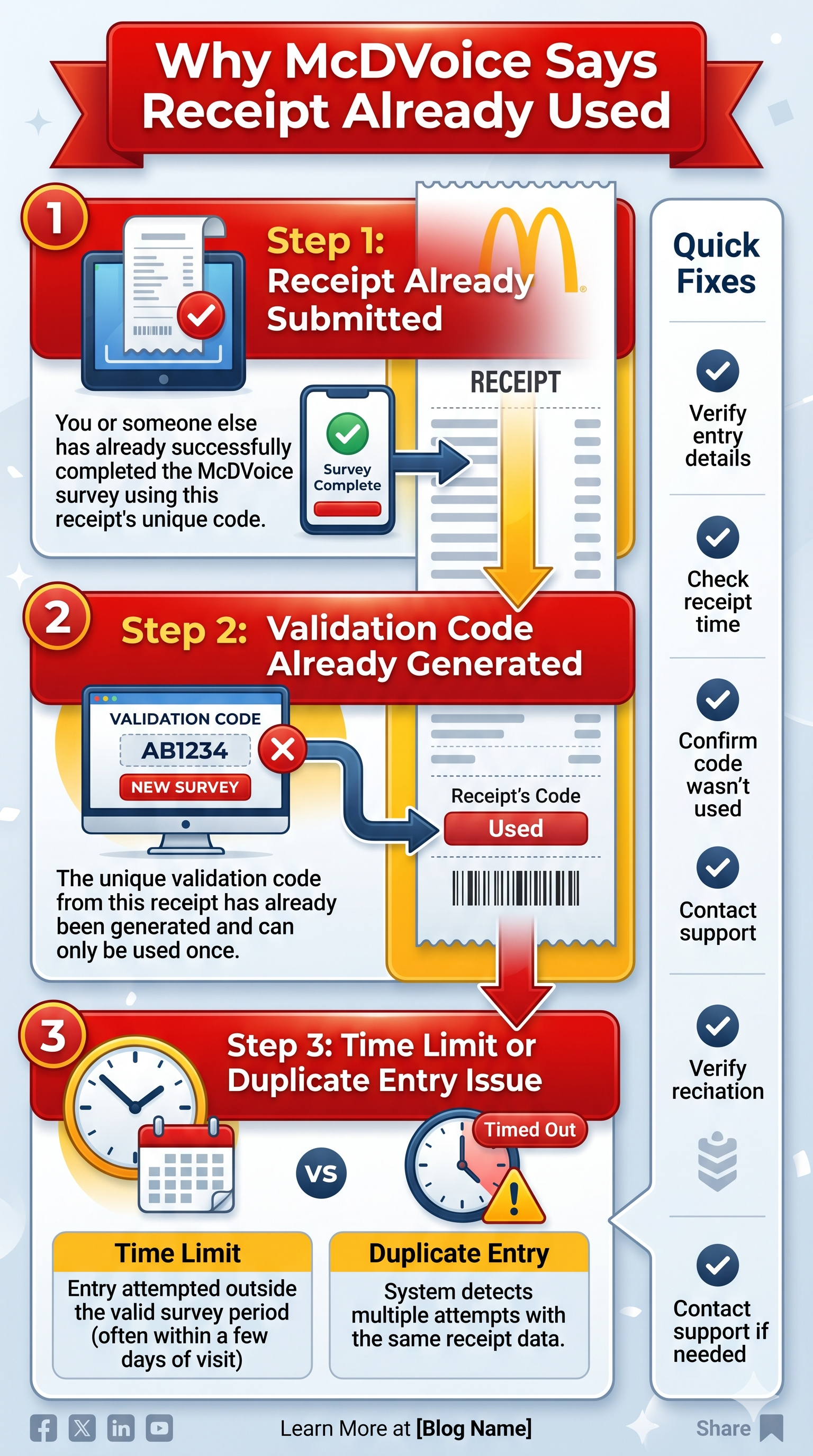 McDVoice store number not found