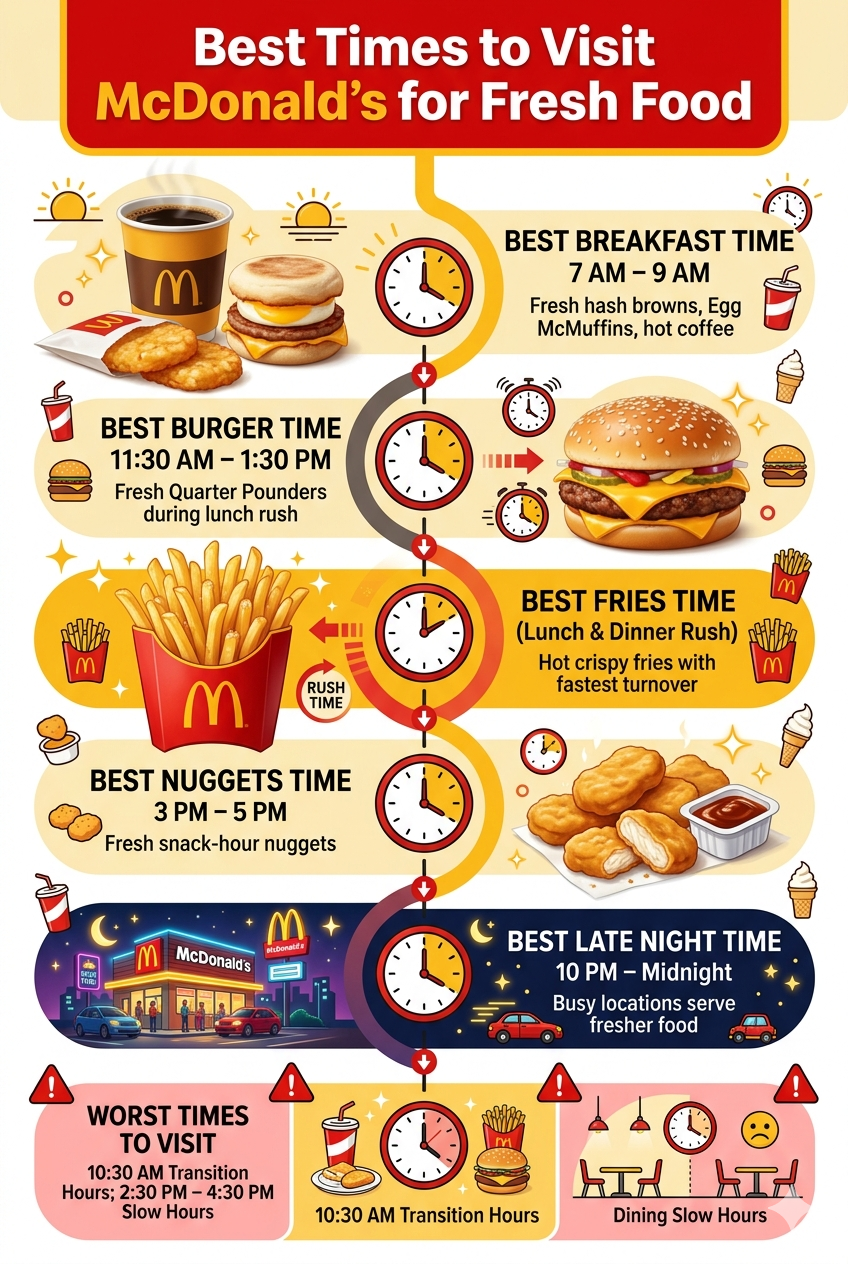 Best Times To Visit McDonald’s For Fresh Food