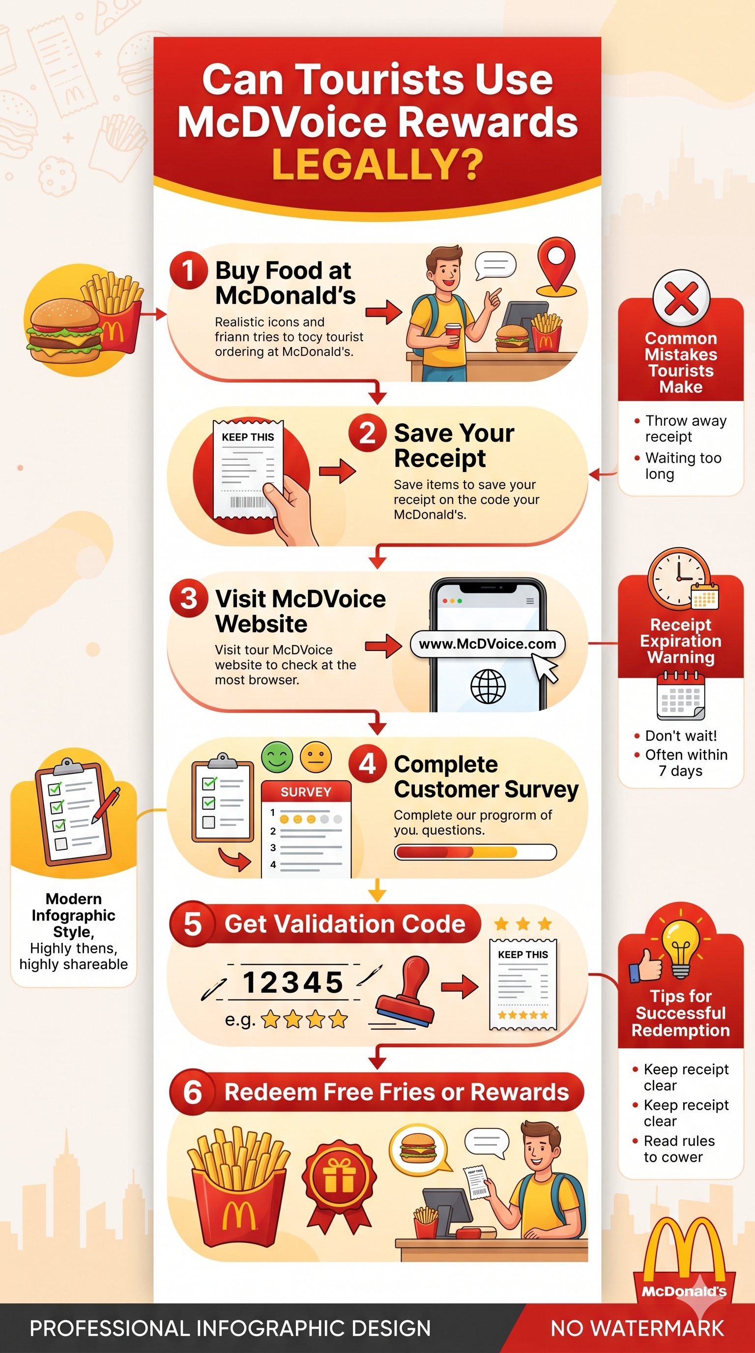 Can Tourists In The USA Use McDVoice Rewards Legally