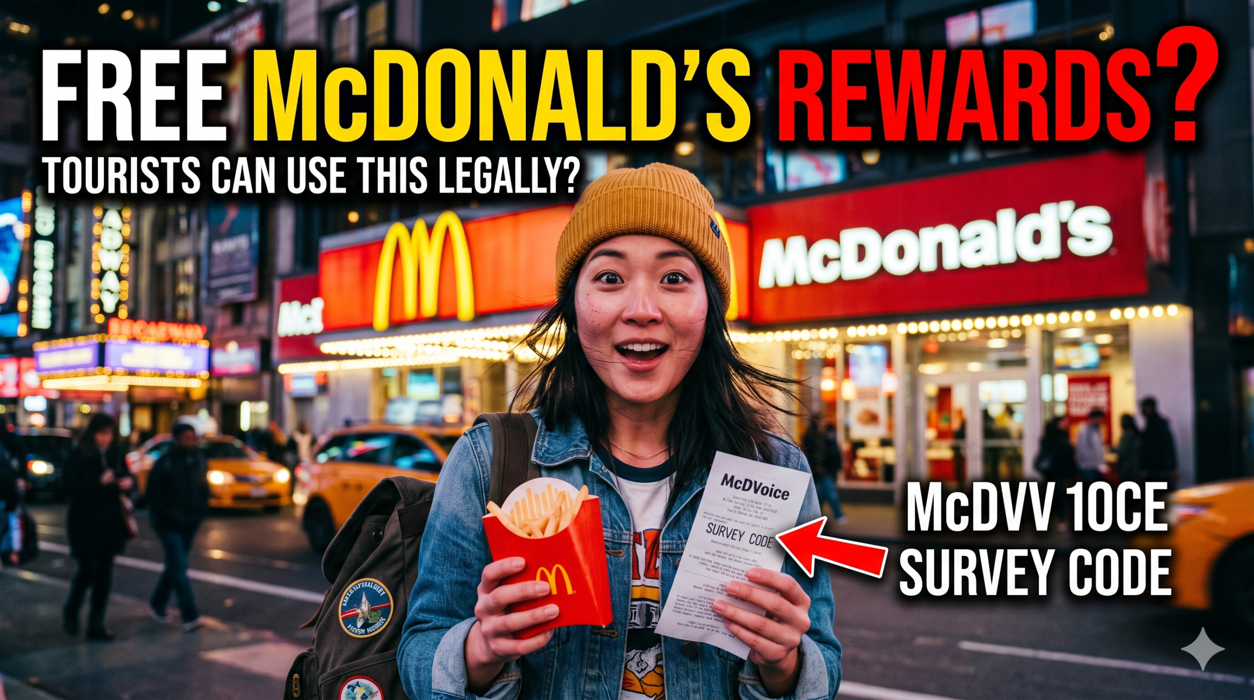 Can Tourists In The USA Use McDVoice Rewards Legally