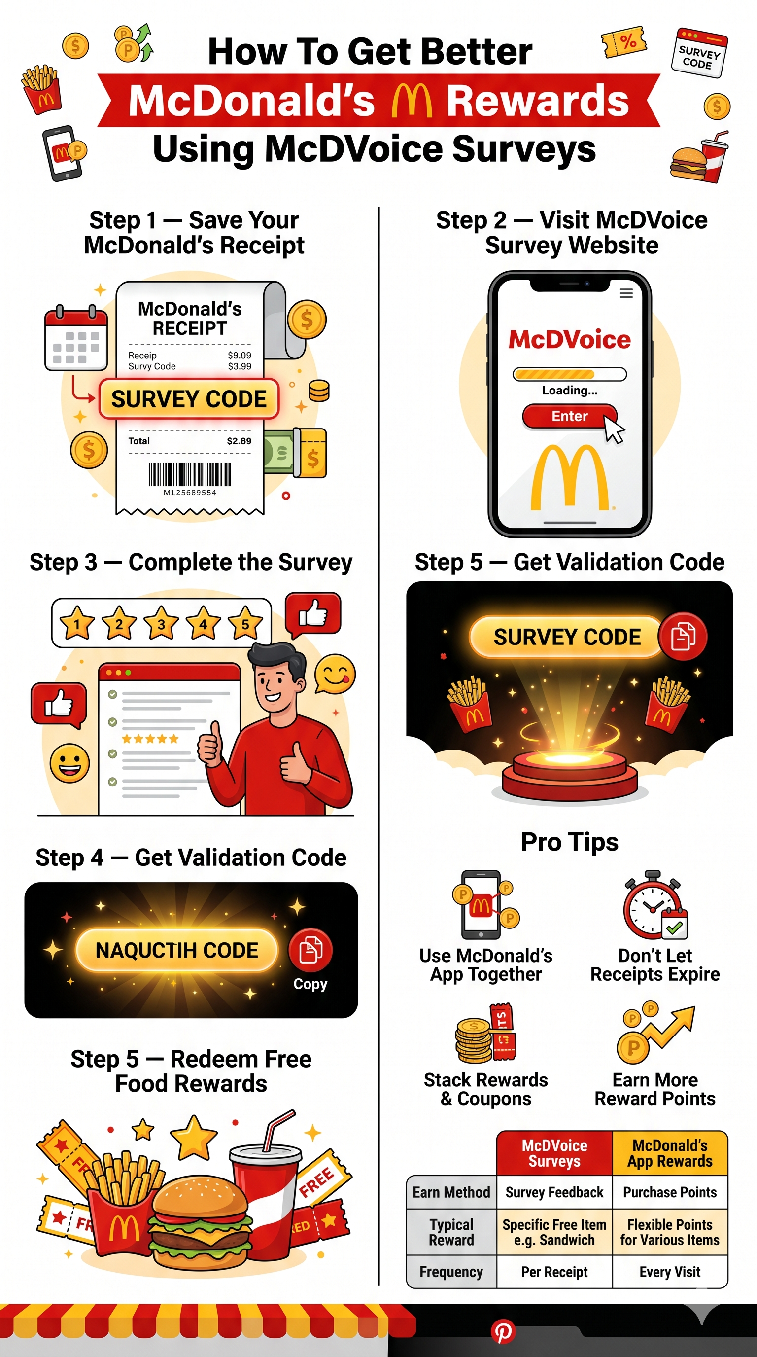 How To Get Better McDonald’s Rewards Using McDVoice Surveys