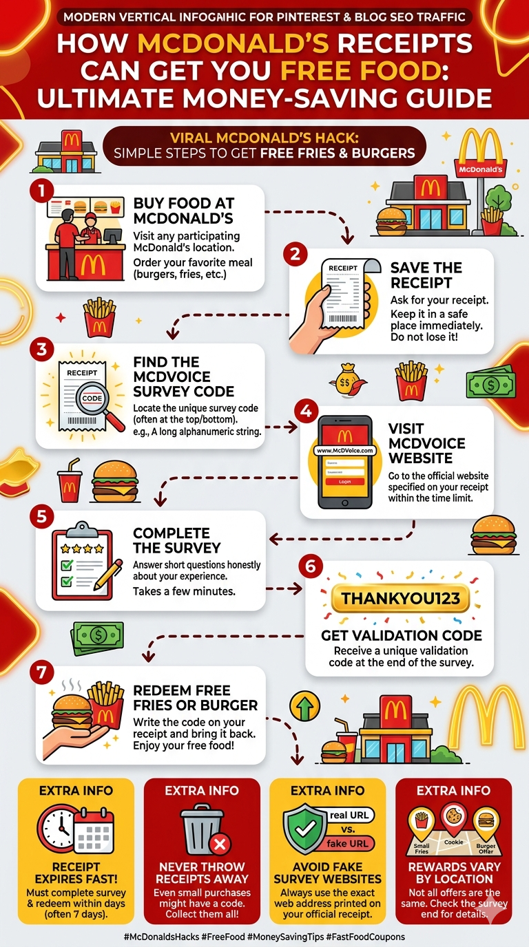 McDonald’s Receipt Secrets That Can Get You Free Food