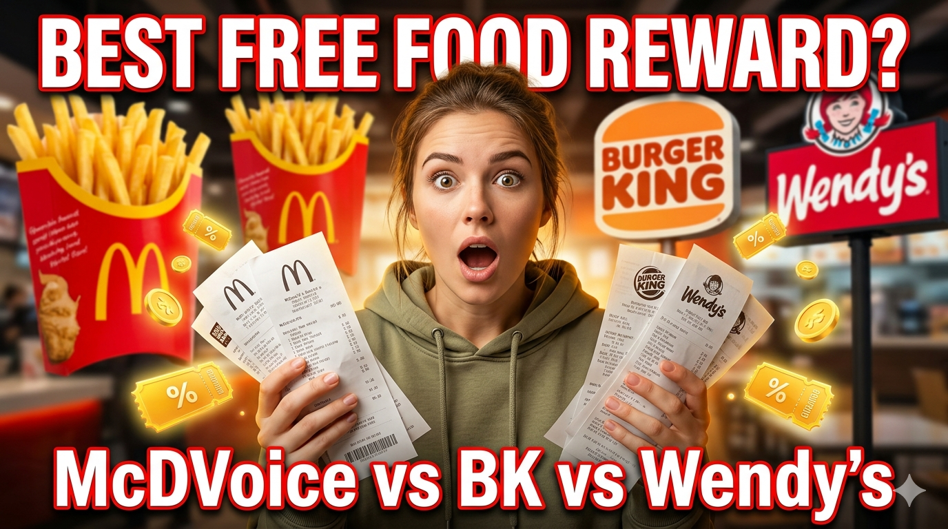 Fast Food Surveys Compared McDVoice vs Burger King vs Wendys