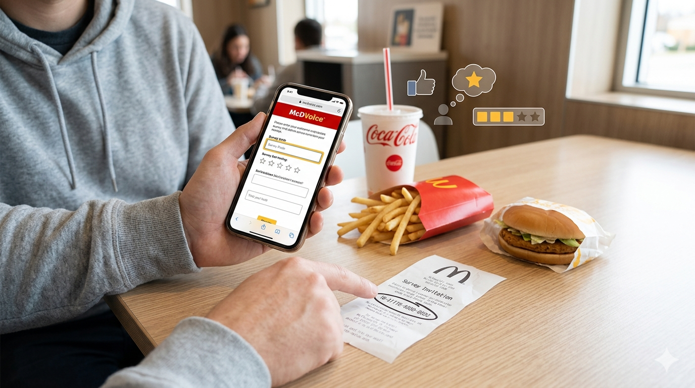 Why Some McDonald's Receipts Have Survey Codes And Others Don't